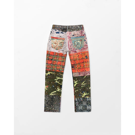 Multi Patch Bespoke Denim Pants