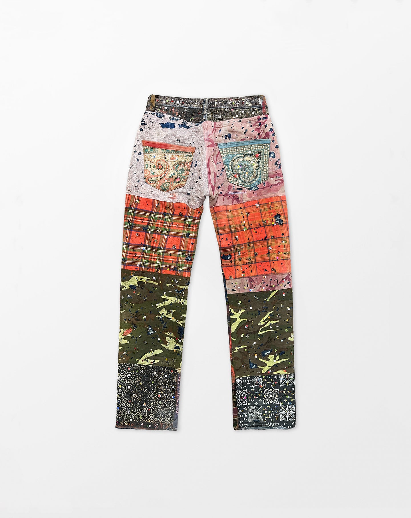Multi Patch Bespoke Denim Pants