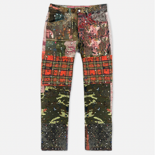 Multi Patch Bespoke Denim Pants
